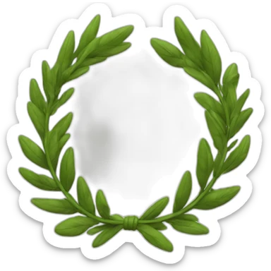 laurel wreath sticker