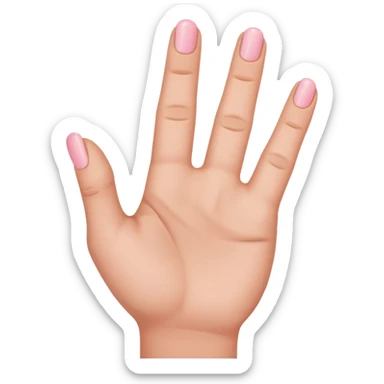 pinki promise 1 hand sticker