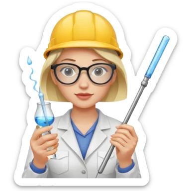 Glass Blower woman sticker