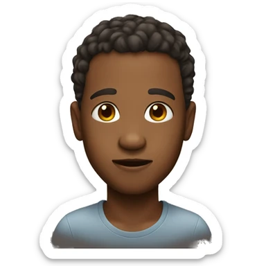 Big head boy sticker