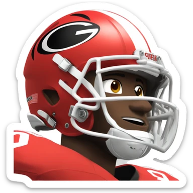 University of Georgia football player sticker