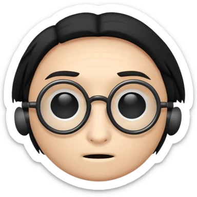 Harry Potter glasses with the scar and without the face  sticker