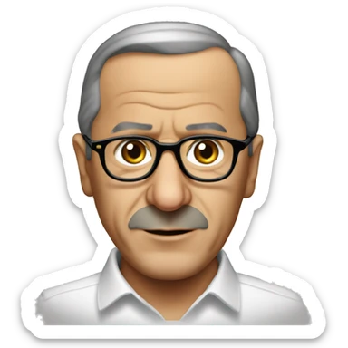 Recep tayip erdogan wearing a glasses sticker