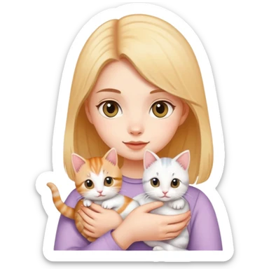 Girl holding a Munchkin Cats sticker