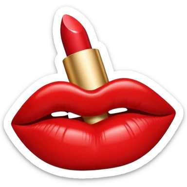 lipstick kiss sticker