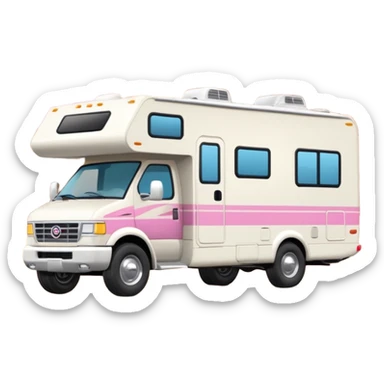 Barbie style motor home rv off-roading rock-climbing desert Winnebago  sticker