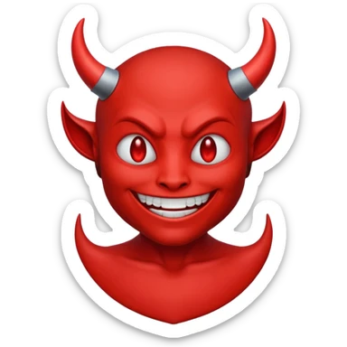 basic bot emojis devil sticker