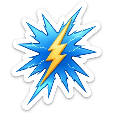 lightning flash sticker
