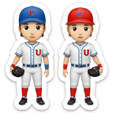 quiero dos equipos enemigos de baseball  sticker