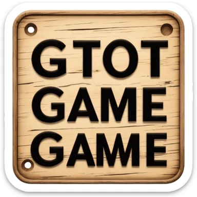 A sign that says "Get out of my game" sticker