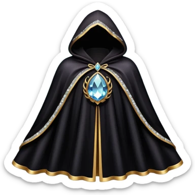black magic cloak with crystal on it

































 sticker