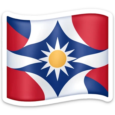 Cherokee indian flag sticker