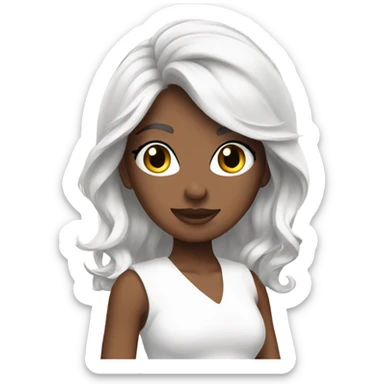 Coquette white and pink pallets emojis sticker