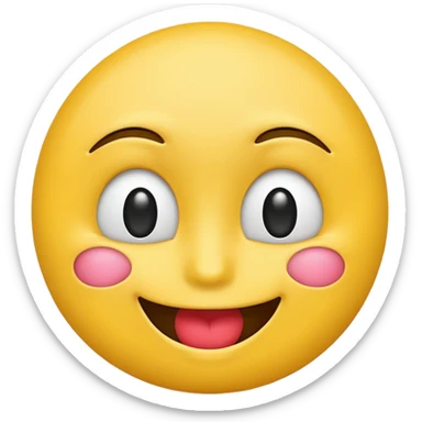 Carinha do emoji com beijinho sticker