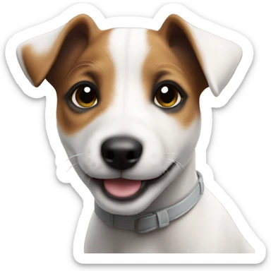 The sweetest very small puppy jack Russell terrier sticker
