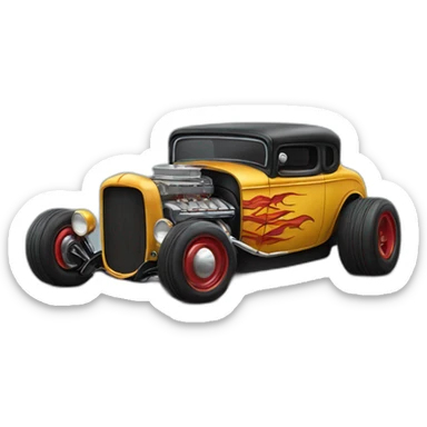 hot rods sticker