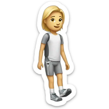 Person with prosthetic leg  sticker