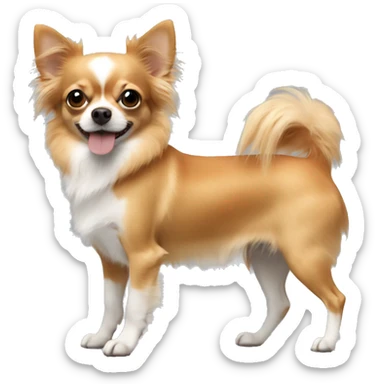 Chihuahua longhair ginger  sticker