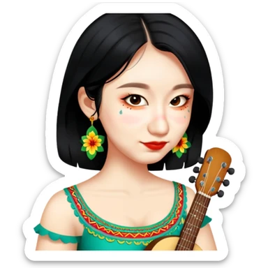 Vibrant Festival Singer sticker