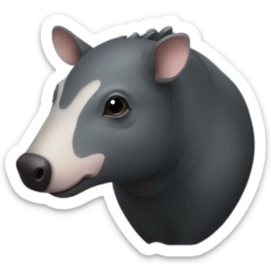 Tapir in profile sticker