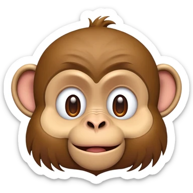 Aladdin monkey emoji sticker