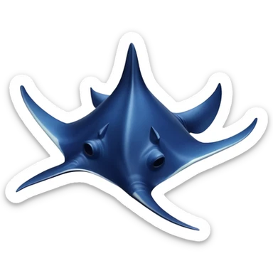 Manta ray ocean sticker