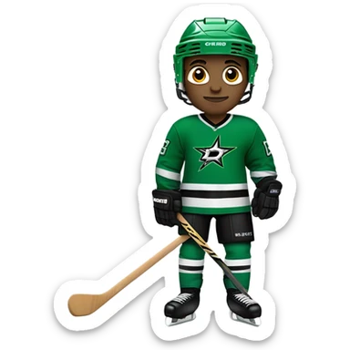 Dallas stars hockey player sticker