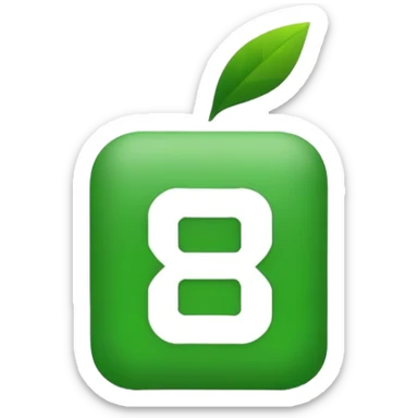 generate the roblox logo but its green sticker
