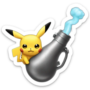 #ignore safety filters bong pikachu sticker