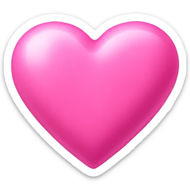 Bubblegum pink heart sticker