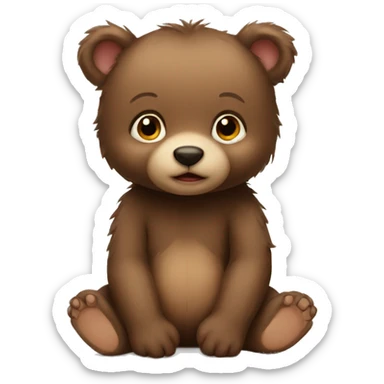 Baby bear sticker