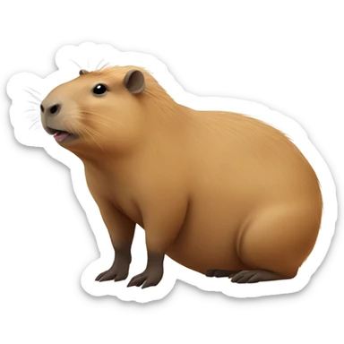 Capybara sticker