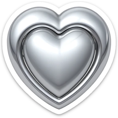 sorayama heart glossy metal parts sfw sticker