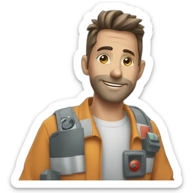 an employee of a nuclear power plant is in love with the eyes sticker