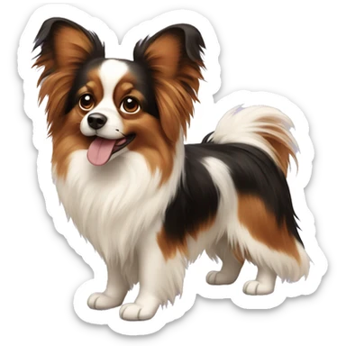 dog Papillon sticker