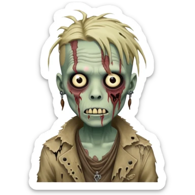 dreadhead zombie boy sticker