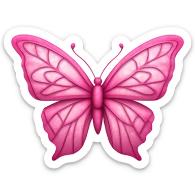 Pink butterfly  sticker