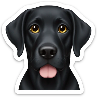 black lab black sticker