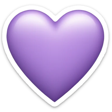 light purple heart sticker