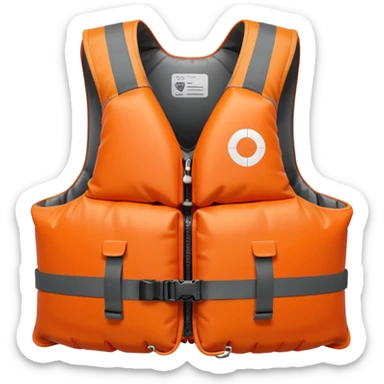 Life jacket sticker