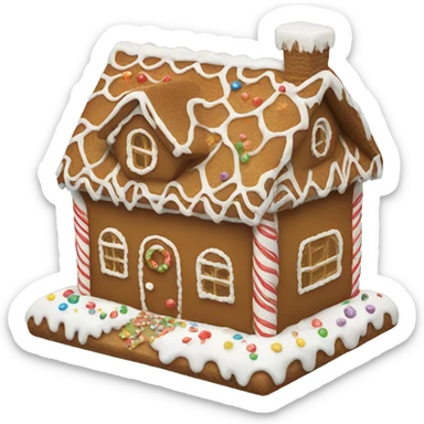 Gingerbread house sticker