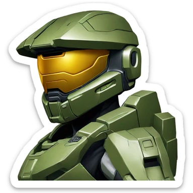 Master chief halo 117 sticker