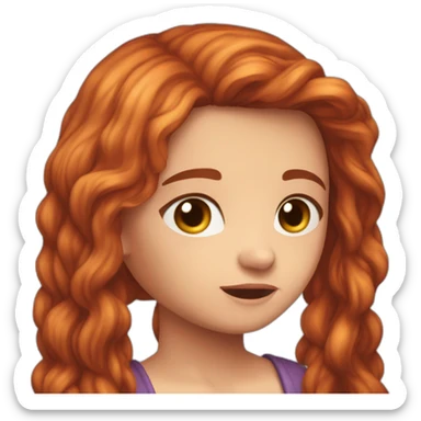 Long Redhair girl crying liso cabeloliso cabelo ​ 11 / 5.000 Resultados de tradução Resultado da tradução straight sticker