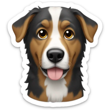 dog named q-tip sticker