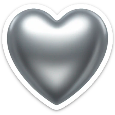 the empty Silver heart sticker