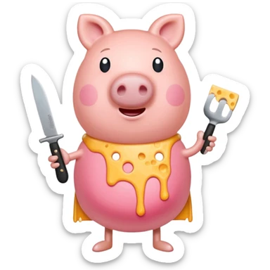 pepa pig de killer die kaas vermoord sticker
