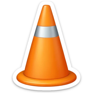 Cone emoji sticker
