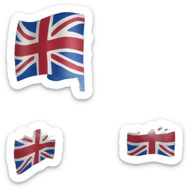 flag with white background and the cross of st andrew in the middle sticker