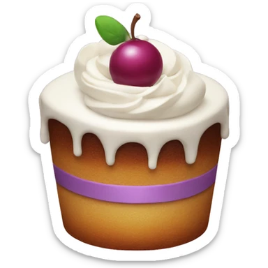 Purpore cake  sticker
