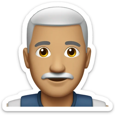 male custodian bald mexican sticker